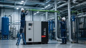 quy trình thi công lắp đặt máy nén khí
