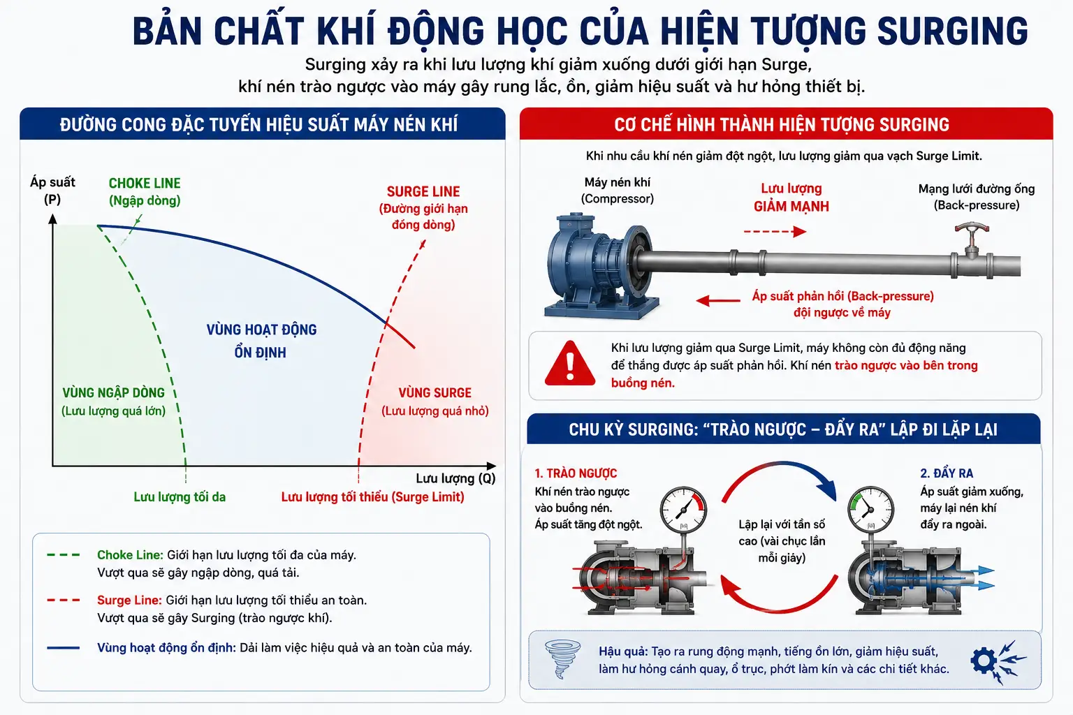 Bản Chất Khí Động Học Của Hiện Tượng Surging