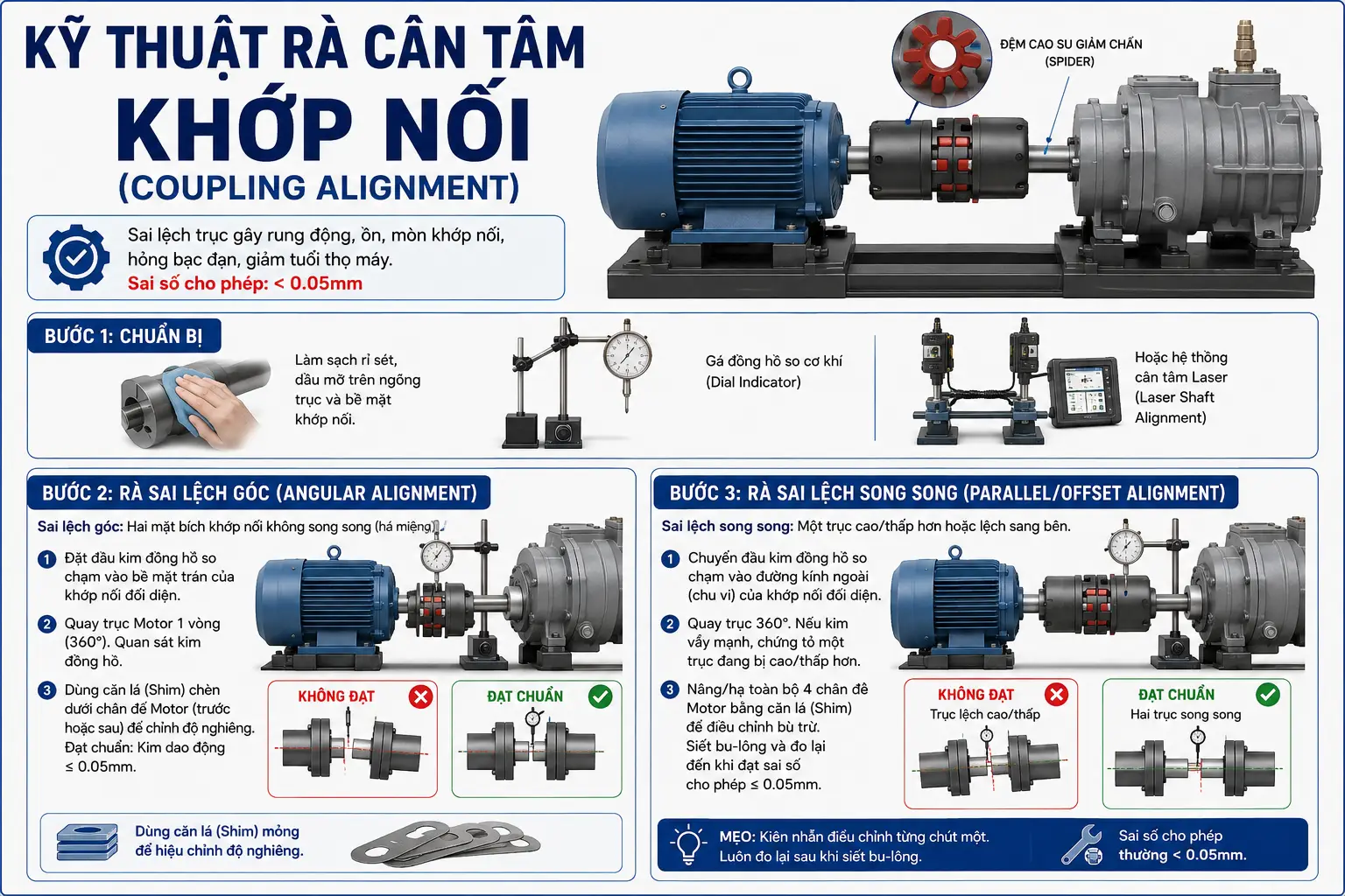 Kỹ thuật rà cân tâm khớp nối